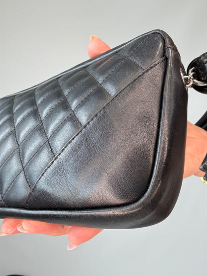 Chanel Ligne Cambon Pochette Shoulder Bag - 2005 front right bottom corner
