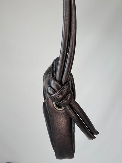 Chanel Ligne Cambon Pochette Shoulder Bag - 2005 right side of strap