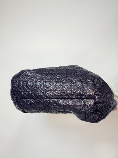 Chanel Patent Leather Rock In Moscow Cabas Hobo Bag bottom of handbag