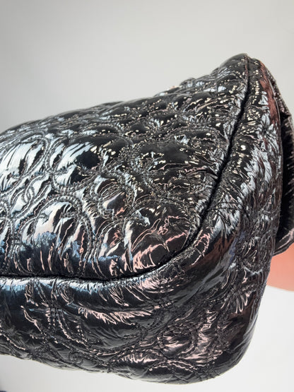 Chanel Patent leather Rock In Moscow Single Flap Bag back right bottom corner