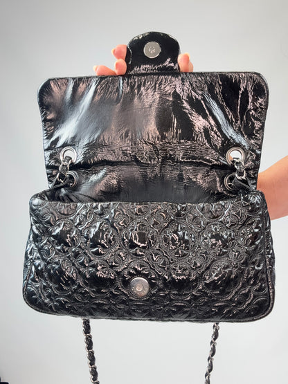 Chanel Patent leather  Rock In Moscow Single Flap Bag flap interior