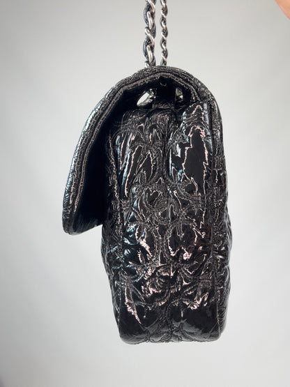 Chanel Patent leather Rock In Moscow Single Flap Bag right side of handbag