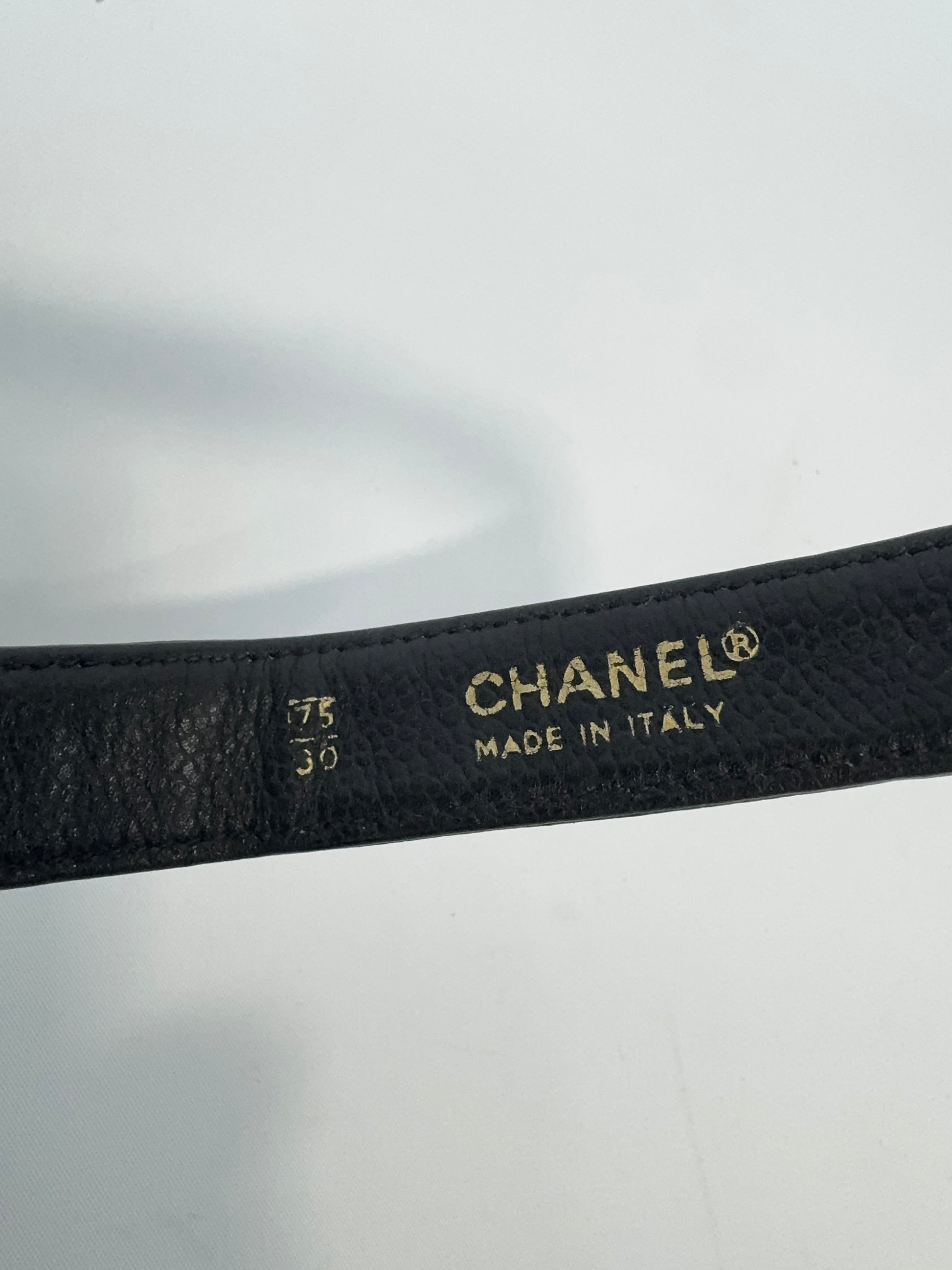 Chanel Quilted Caviar Belt Bag interior logo stamp
