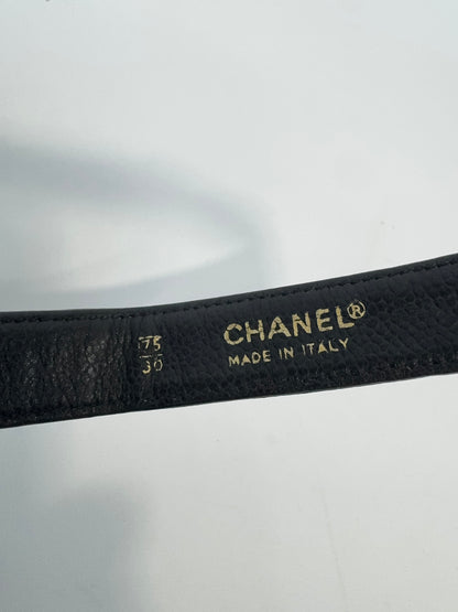 Chanel Quilted Caviar Belt Bag interior logo stamp
