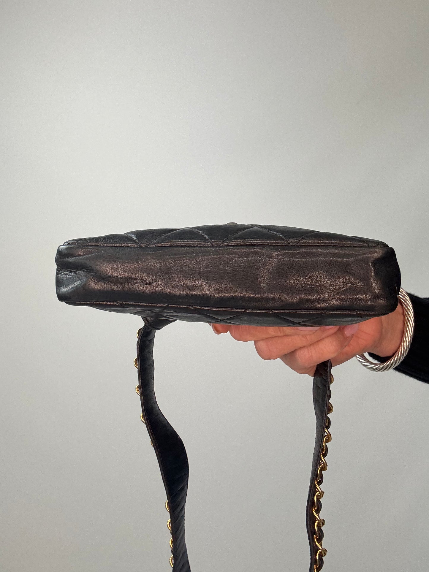 Chanel Quilted Lambskin Envelope Waist Bag bottom