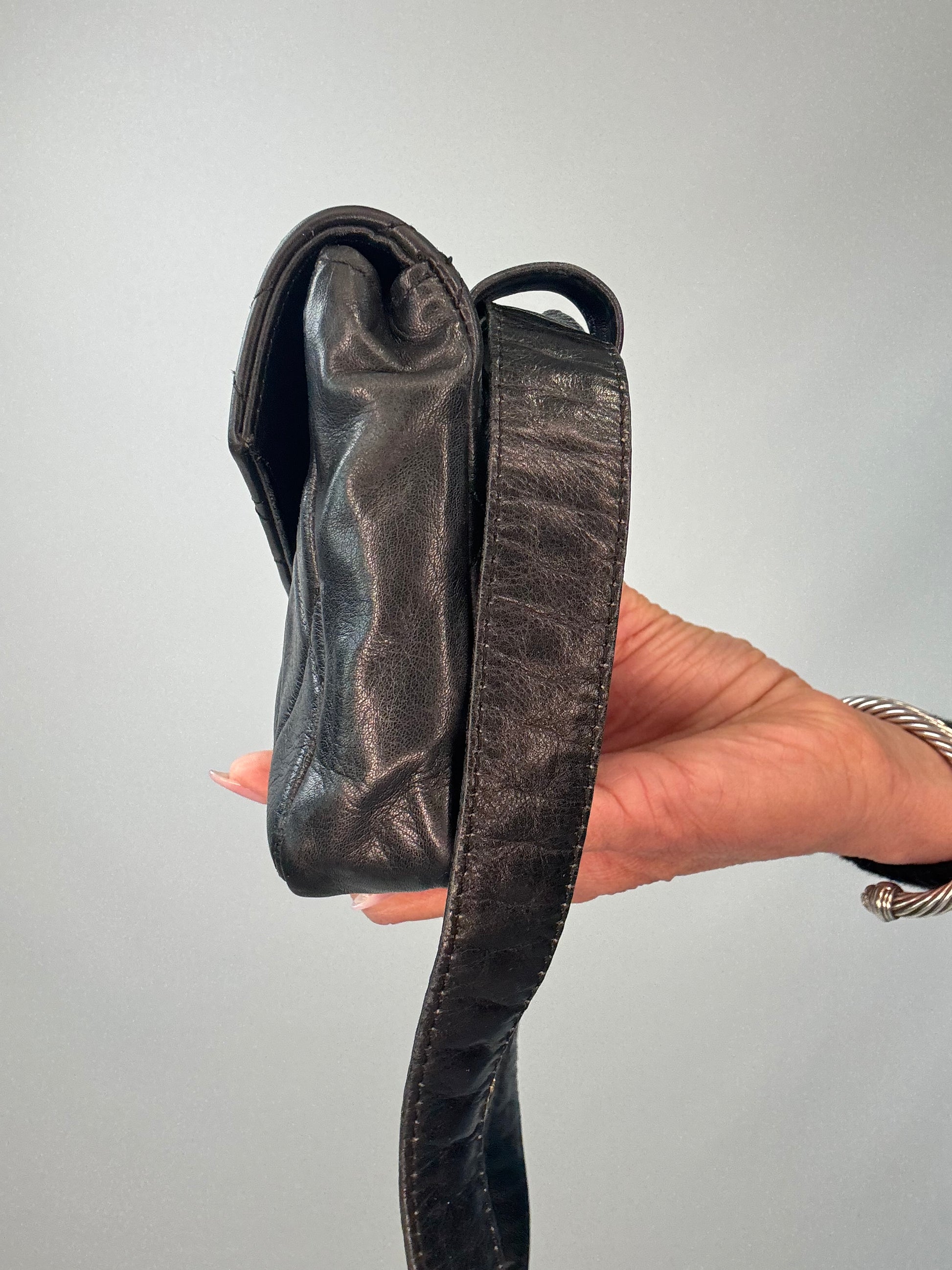 Chanel Quilted Lambskin Envelope Waist Bag right side
