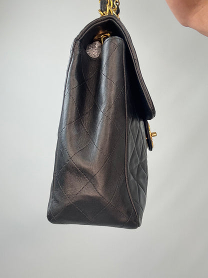 Chanel Quilted Lambskin Jumbo Single Flap Bag left side