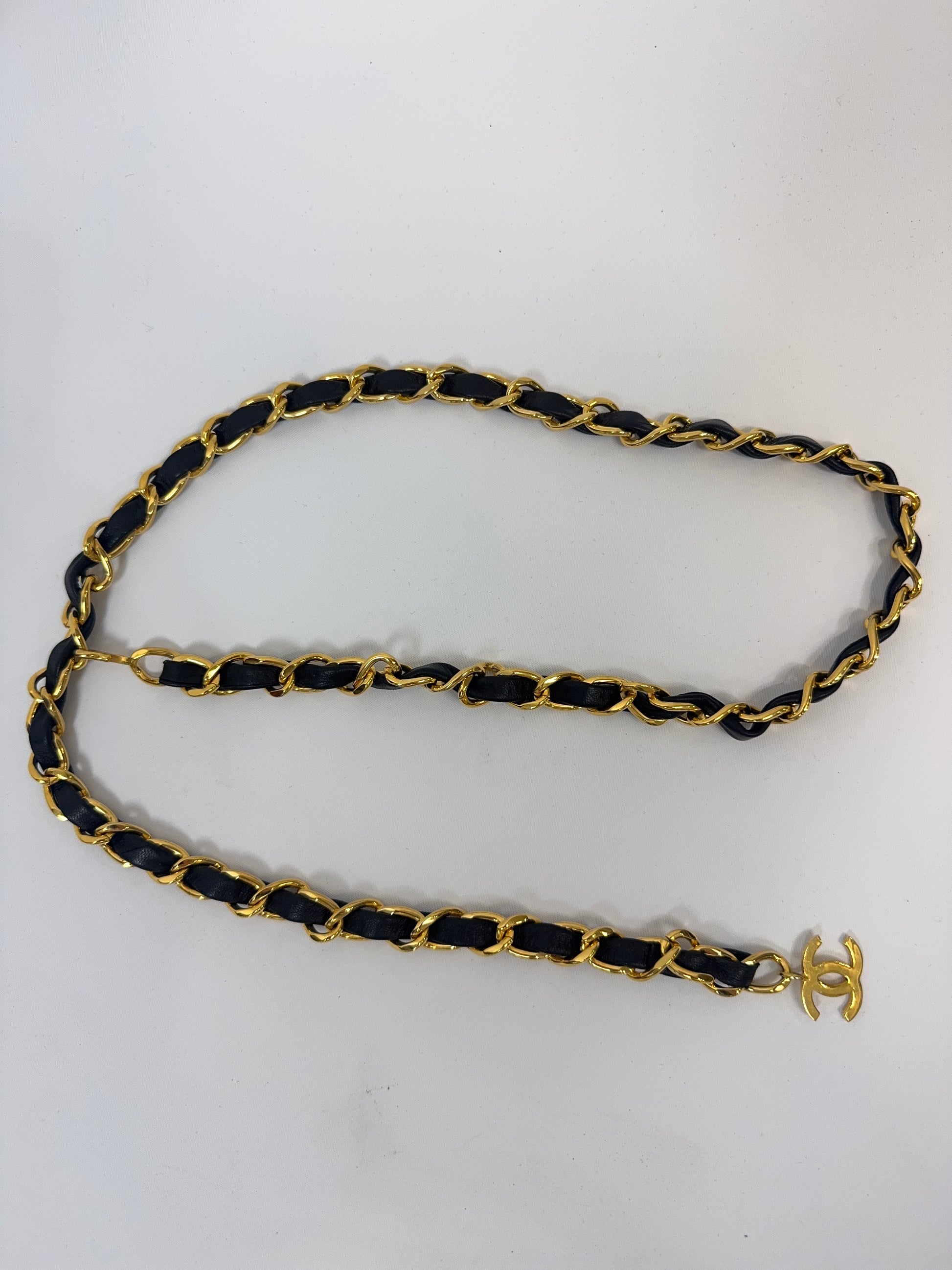 Chanel Quilted Lambskin Micro Mini Belt Bag - Black chain and leather belt