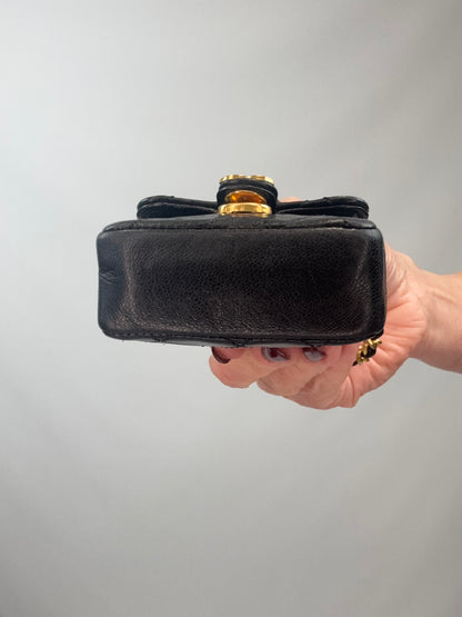 Chanel Quilted Lambskin Micro Mini Belt Bag - Black bottom