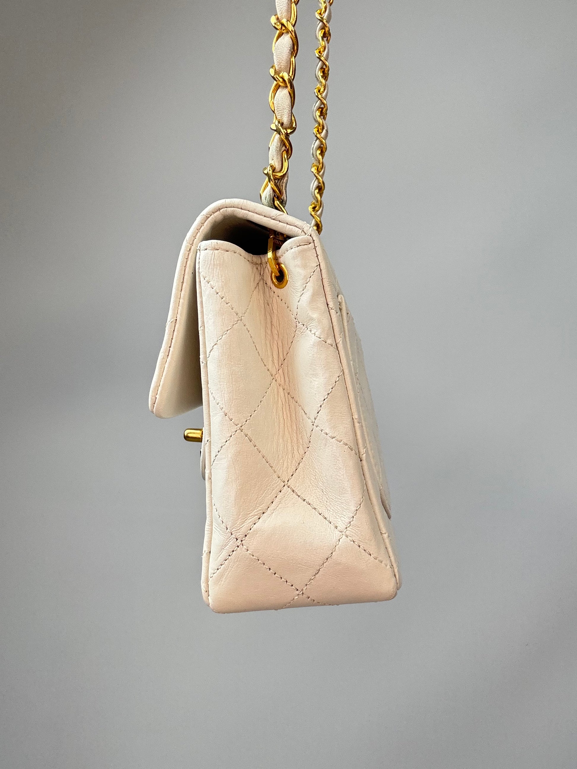 Chanel Quilted Lambskin Mini Square Flap Bag Vintage right side