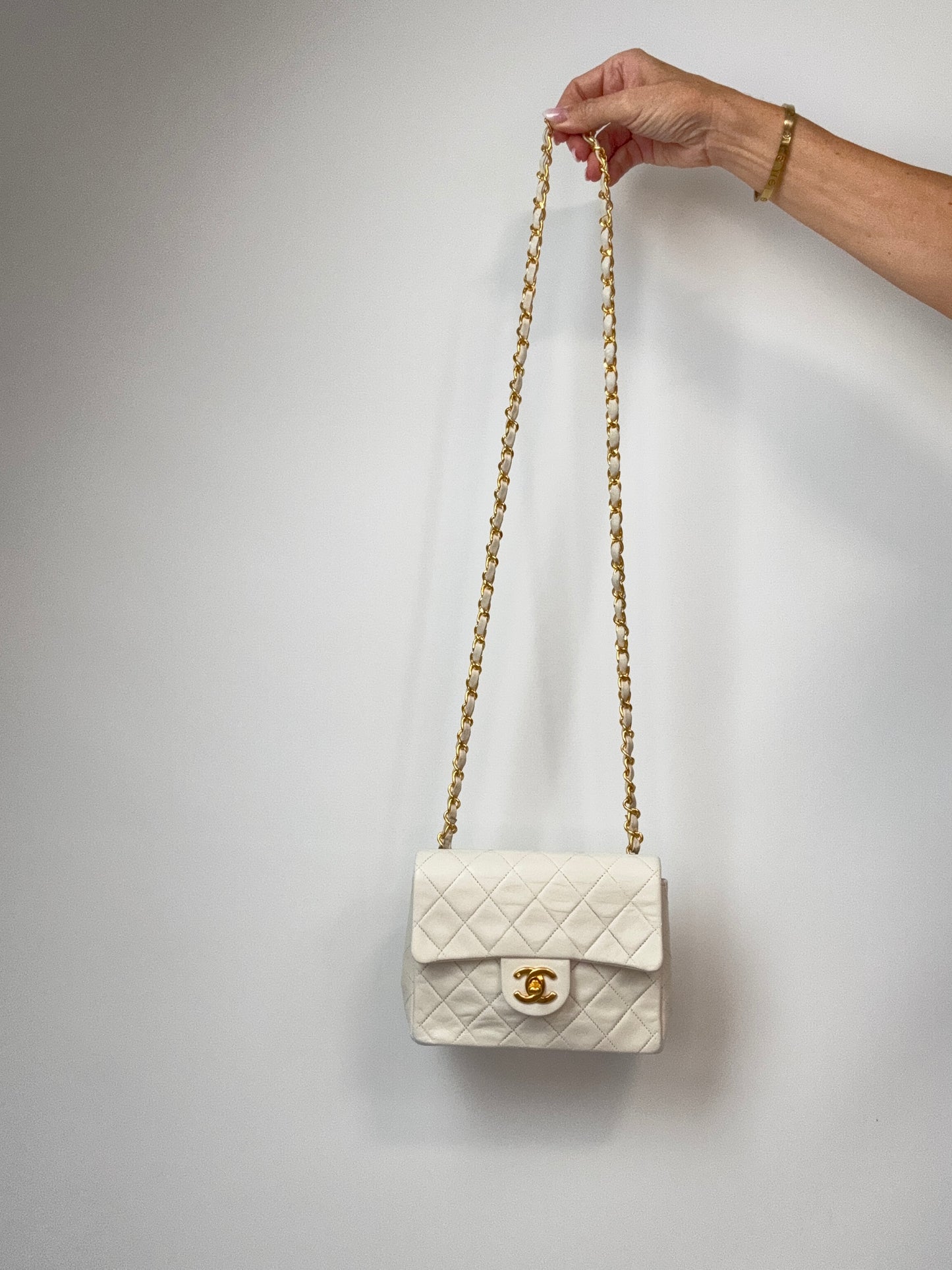 Chanel Quilted Lambskin Mini Square Flap Bag Vintage