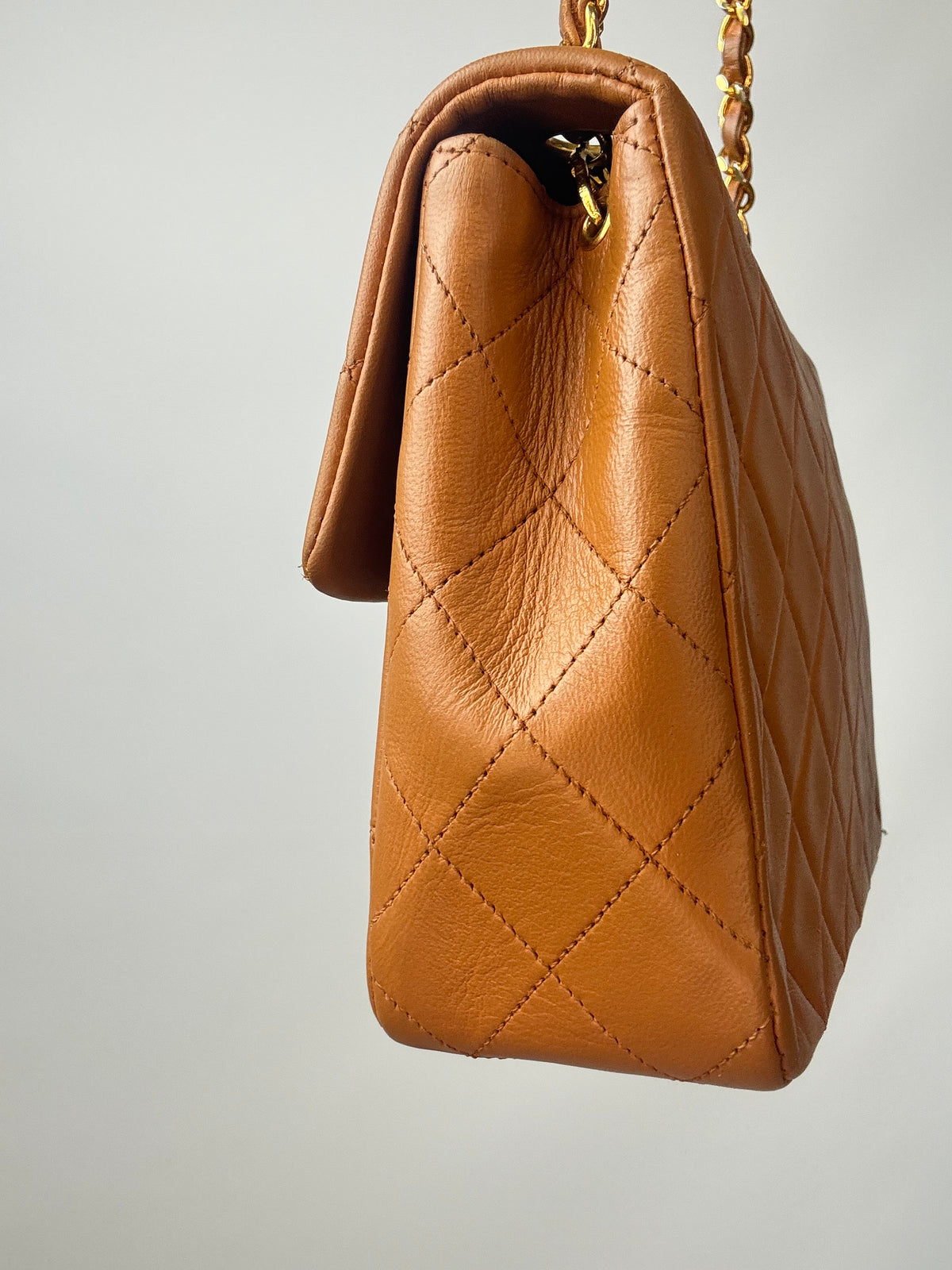 Chanel Quilted Lambskin Single Flap Bag right side