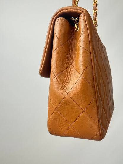 Chanel Quilted Lambskin Single Flap Bag right side