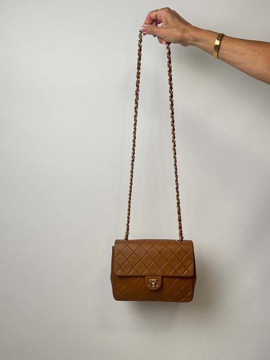 Chanel Quilted Lambskin Single Flap Bag
