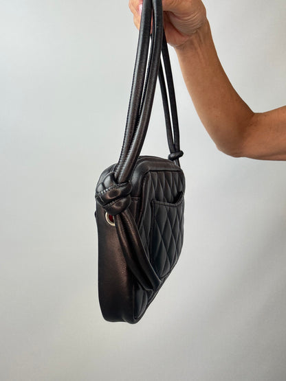Chanel Quilted Lamsbkin Cambon Pochette right side
