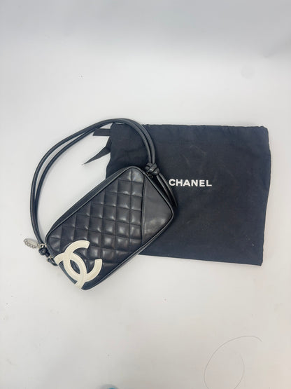 Chanel Quilted Lamsbkin Cambon Pochette with dust bag