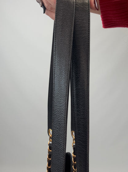 Chanel Supermodel Caviar Leather Tote - Black straps 2