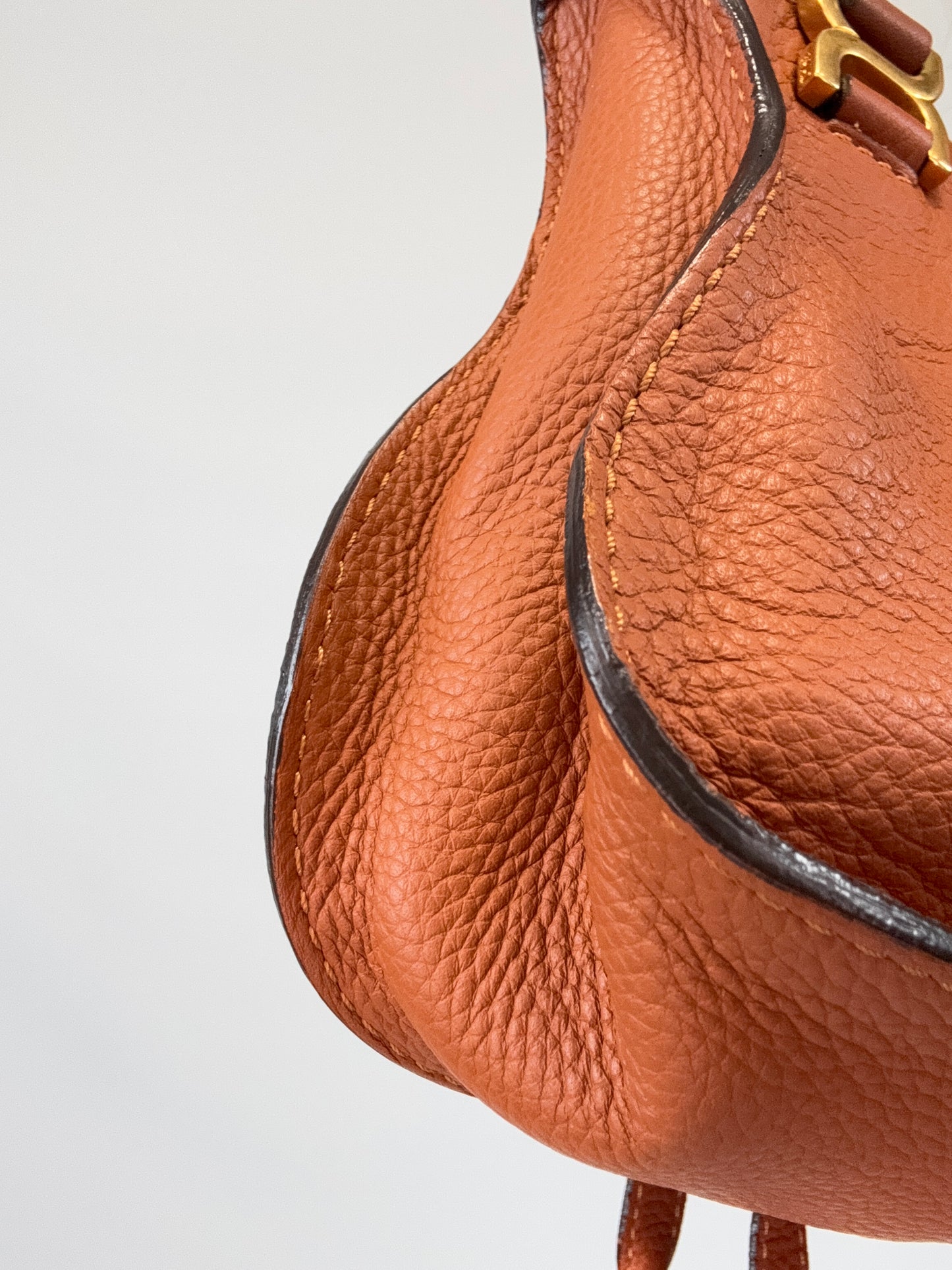 Chloé Calfskin Mini Marcie Satchel back left bottom corner