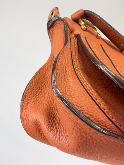 Chloé Calfskin Mini Marcie Satchel front left bottom corner