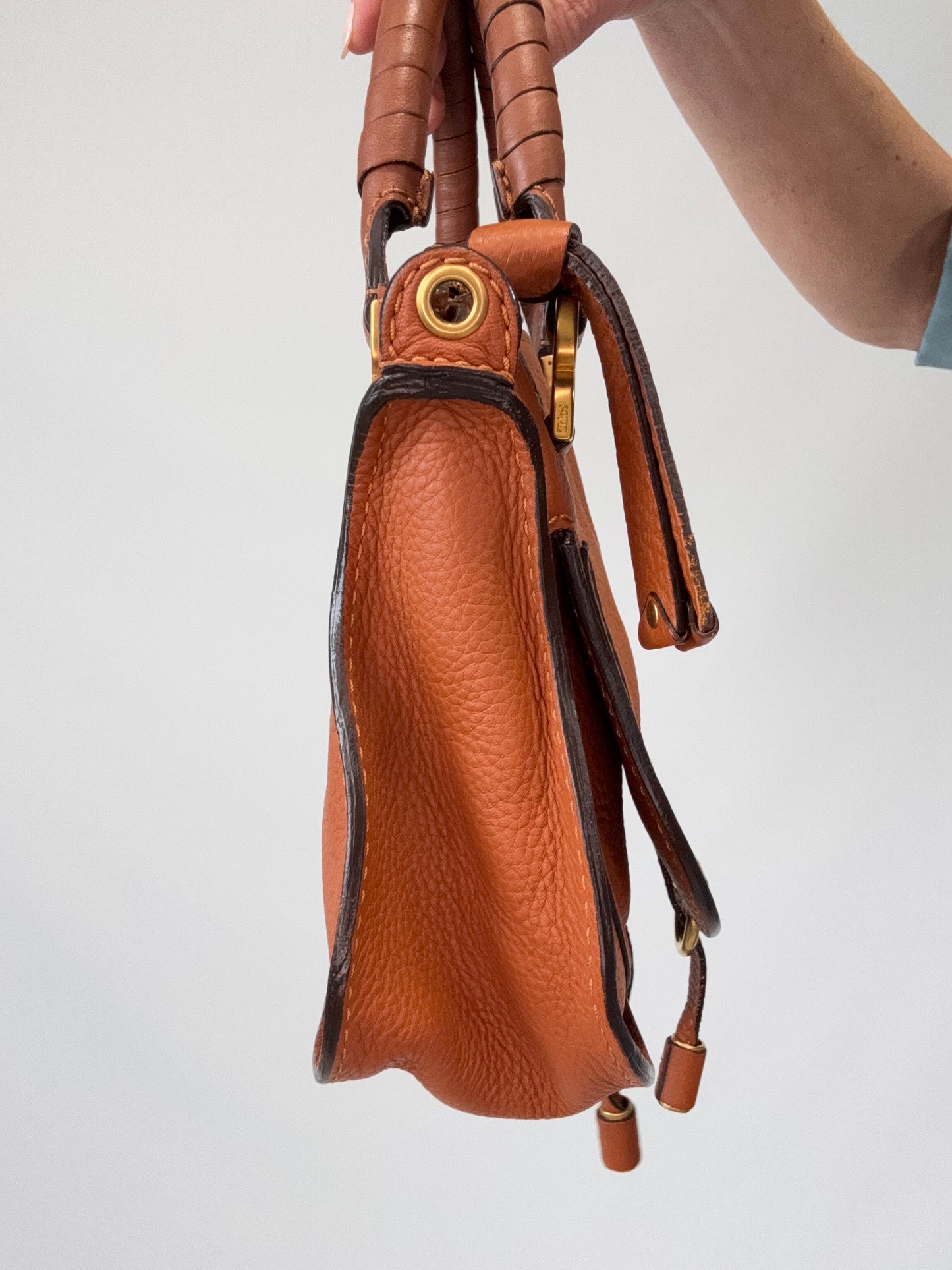Chloé Calfskin Mini Marcie Satchel left side