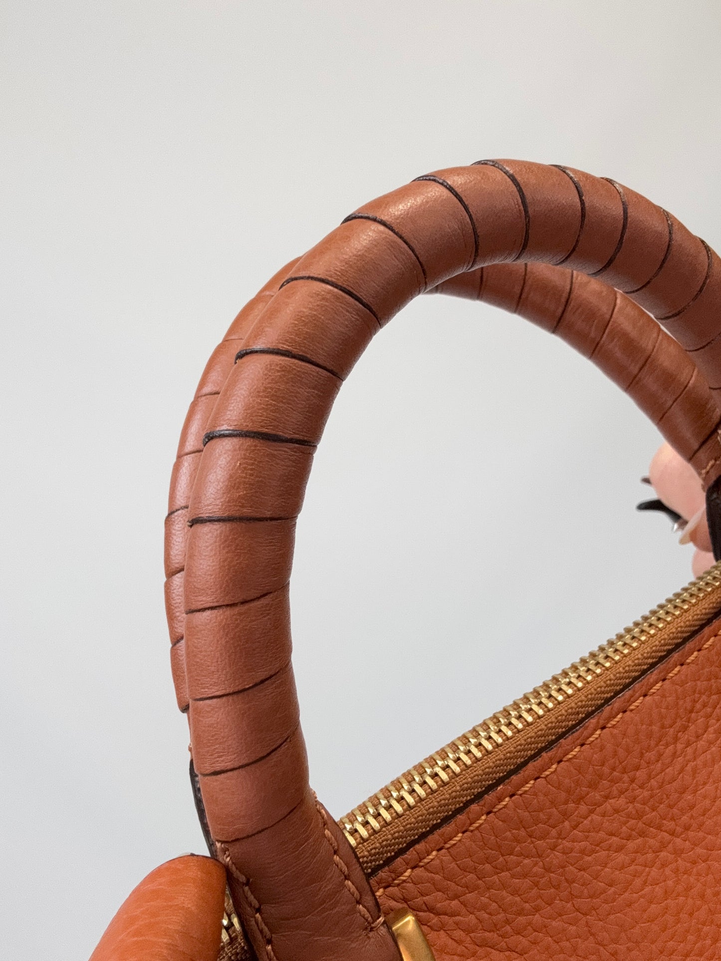 Chloé Calfskin Mini Marcie Satchel top handles