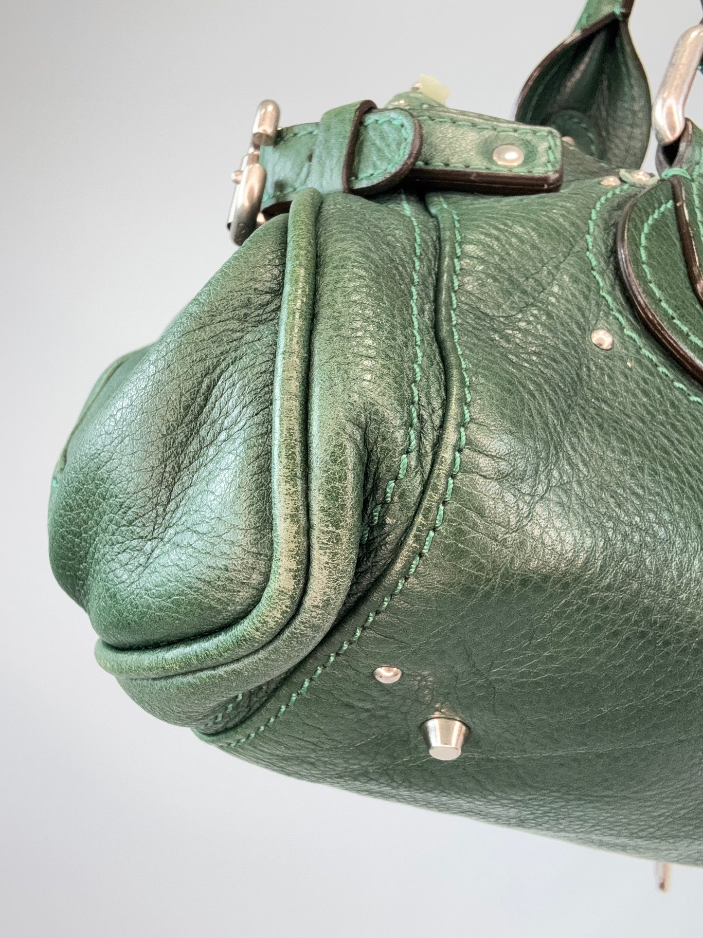 Chloé Paddington Satchel – Emerald Green back left bottom corner