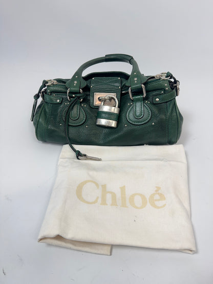 Chloé Paddington Satchel – Emerald Green with dust bag