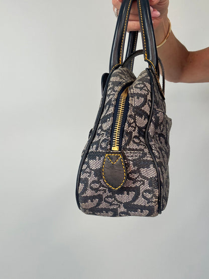 Christian Dior Double Saddle Trotter Bowler Bag right side