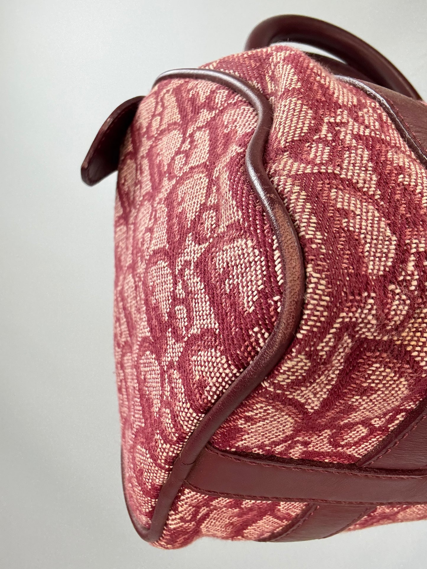 Dior Trotter Mini Boston Bag back left bottom corner