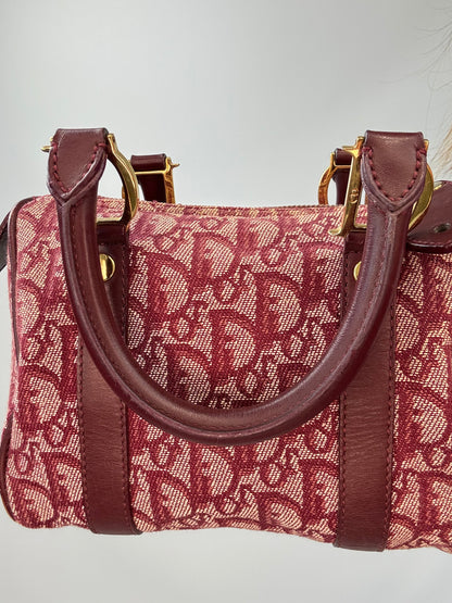 Dior Trotter Mini Boston Bag back top handle interior