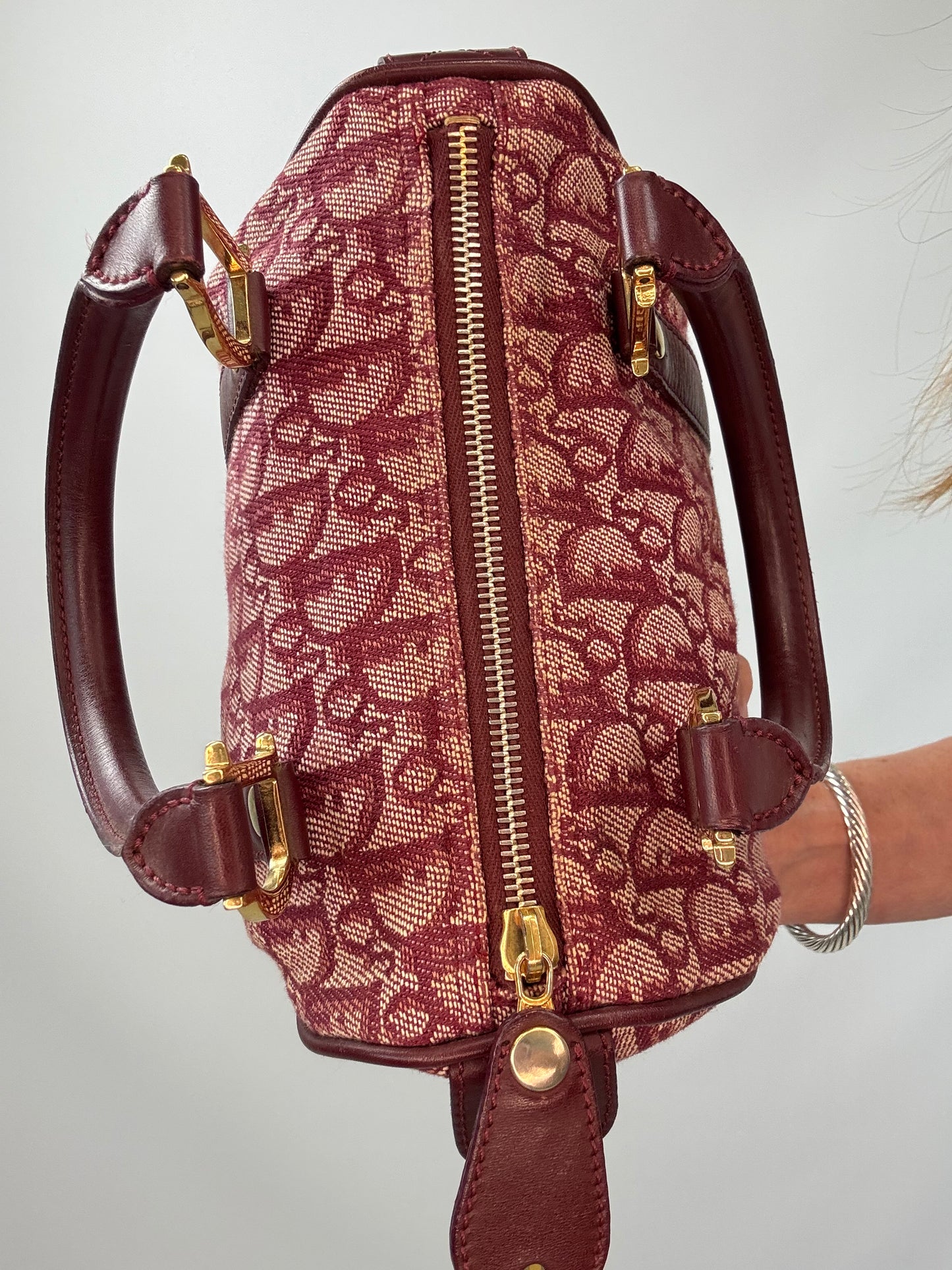 Dior Trotter Mini Boston Bag zipper top