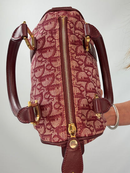 Dior Trotter Mini Boston Bag zipper top