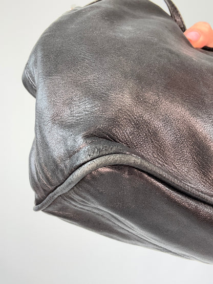 Fendi Calfskin Leather Hobo Bag - Vintage back left bottom corner