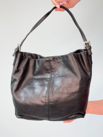 Fendi Calfskin Leather Hobo Bag - Vintage back of handbag