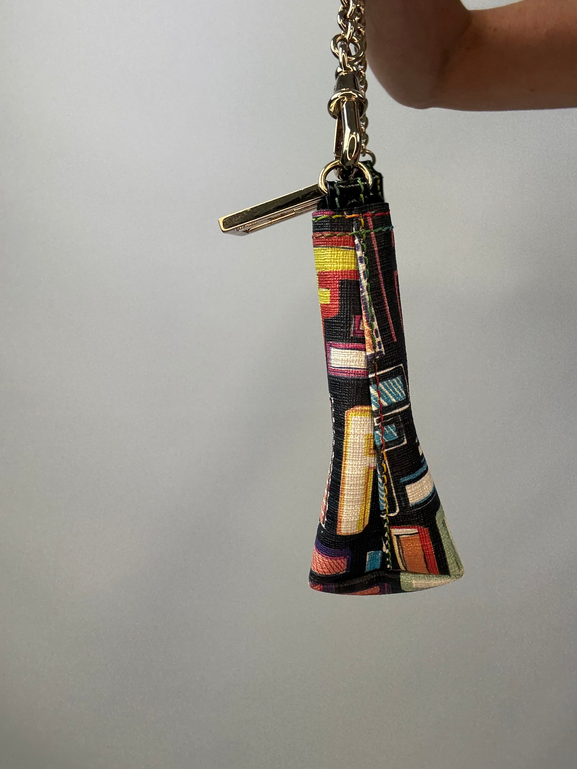 Fendi Multi Colored Baguette Pouch right side