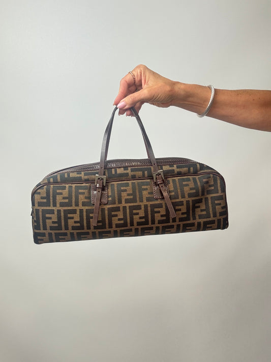 Fendi Zucca Boston Bag