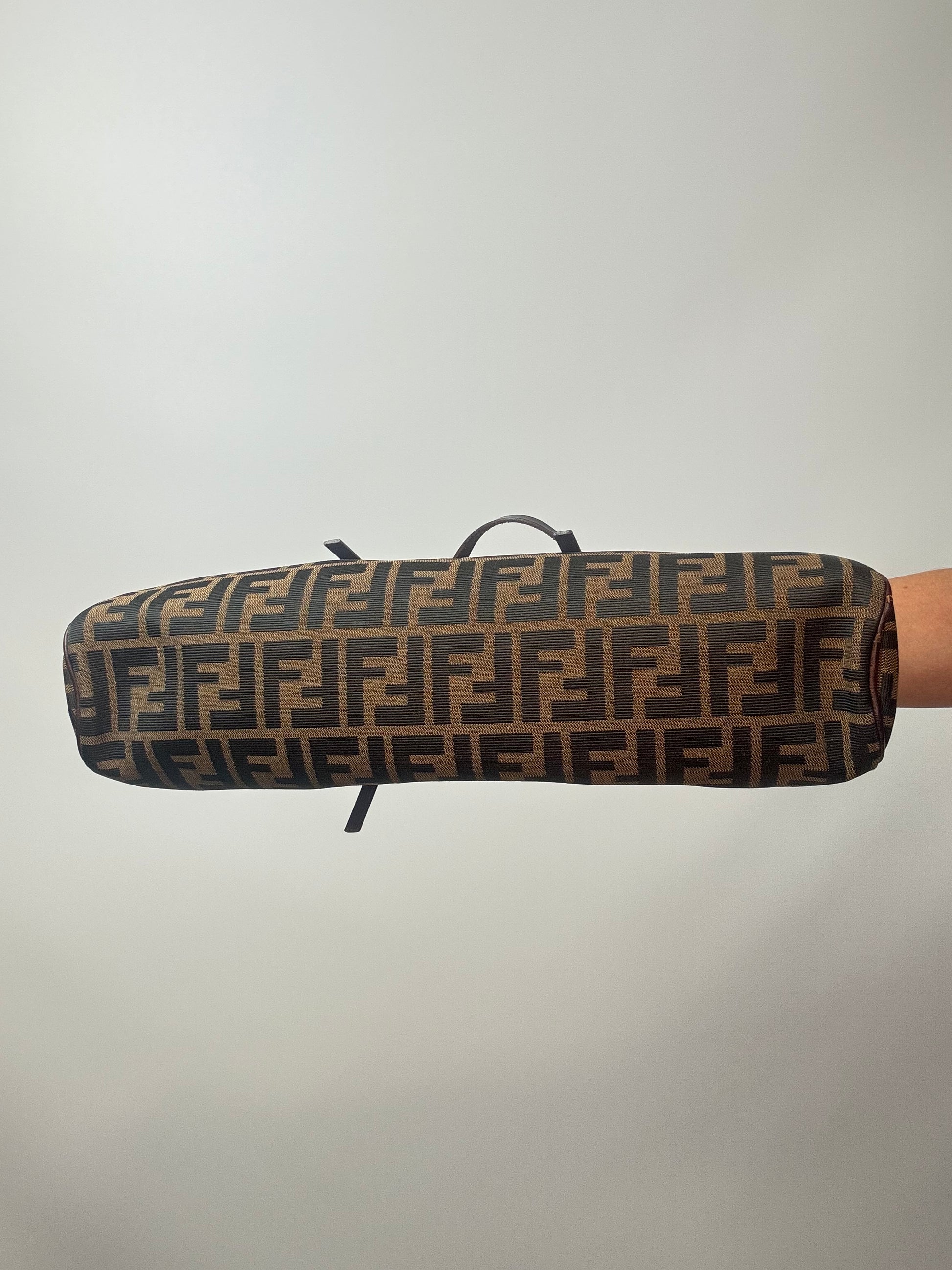 Fendi Zucca  East_West_Boston Bag bottom of bag