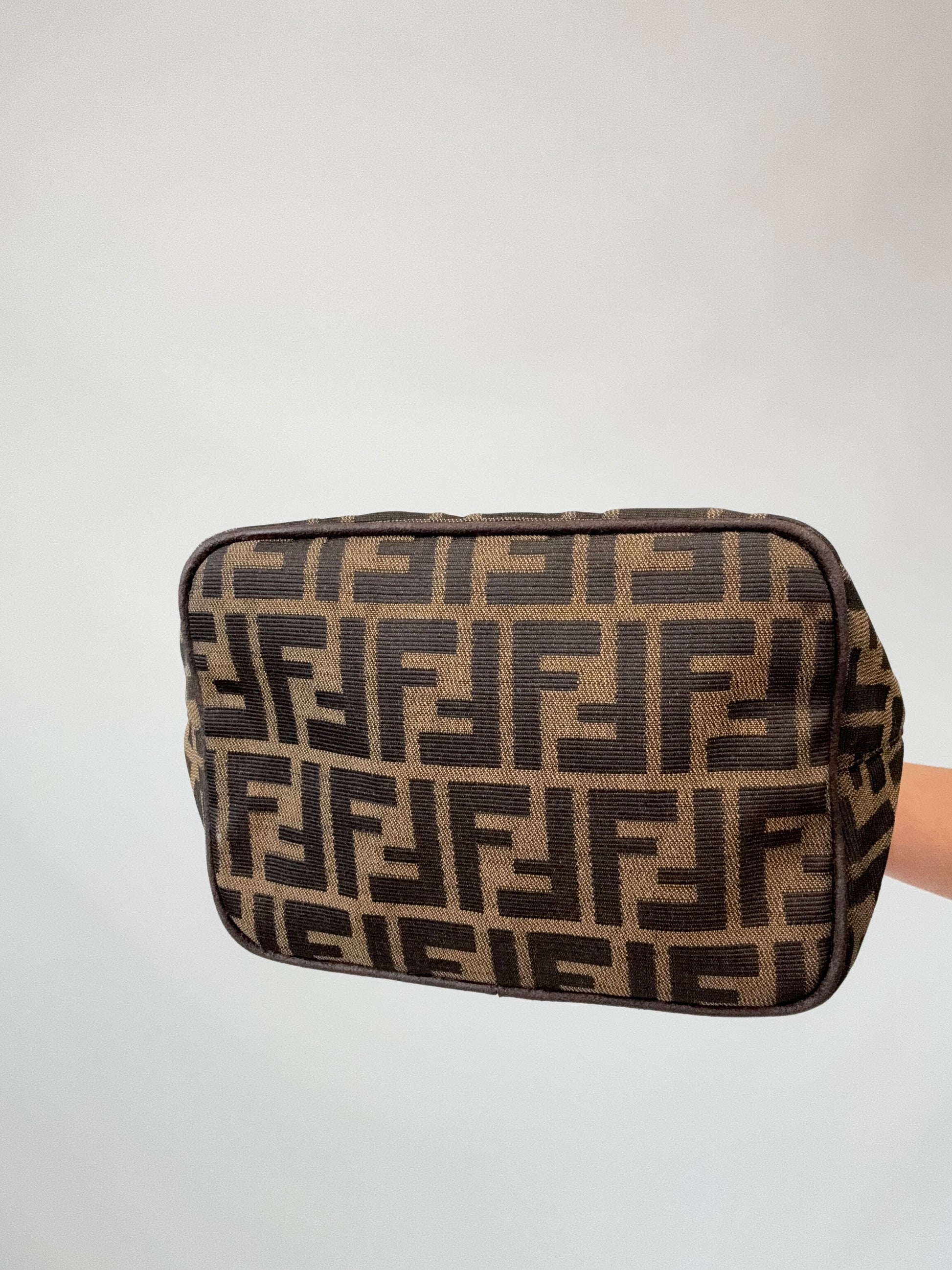 Fendi Zucca Hobo Bag bottom of handbag