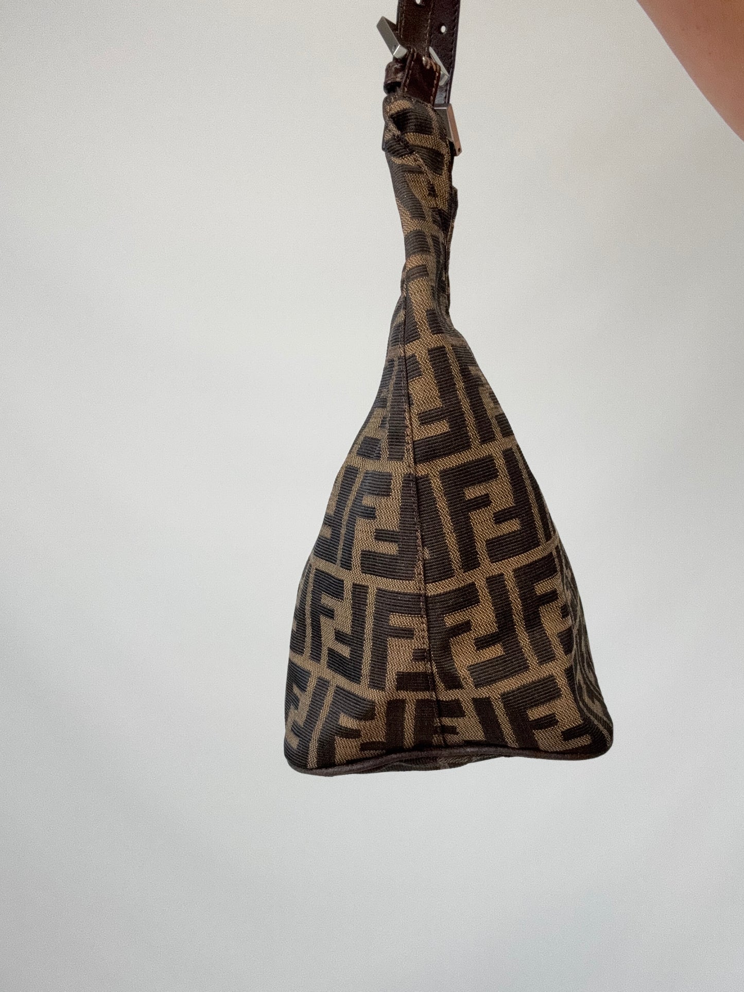 Fendi Zucca Hobo Bag left side
