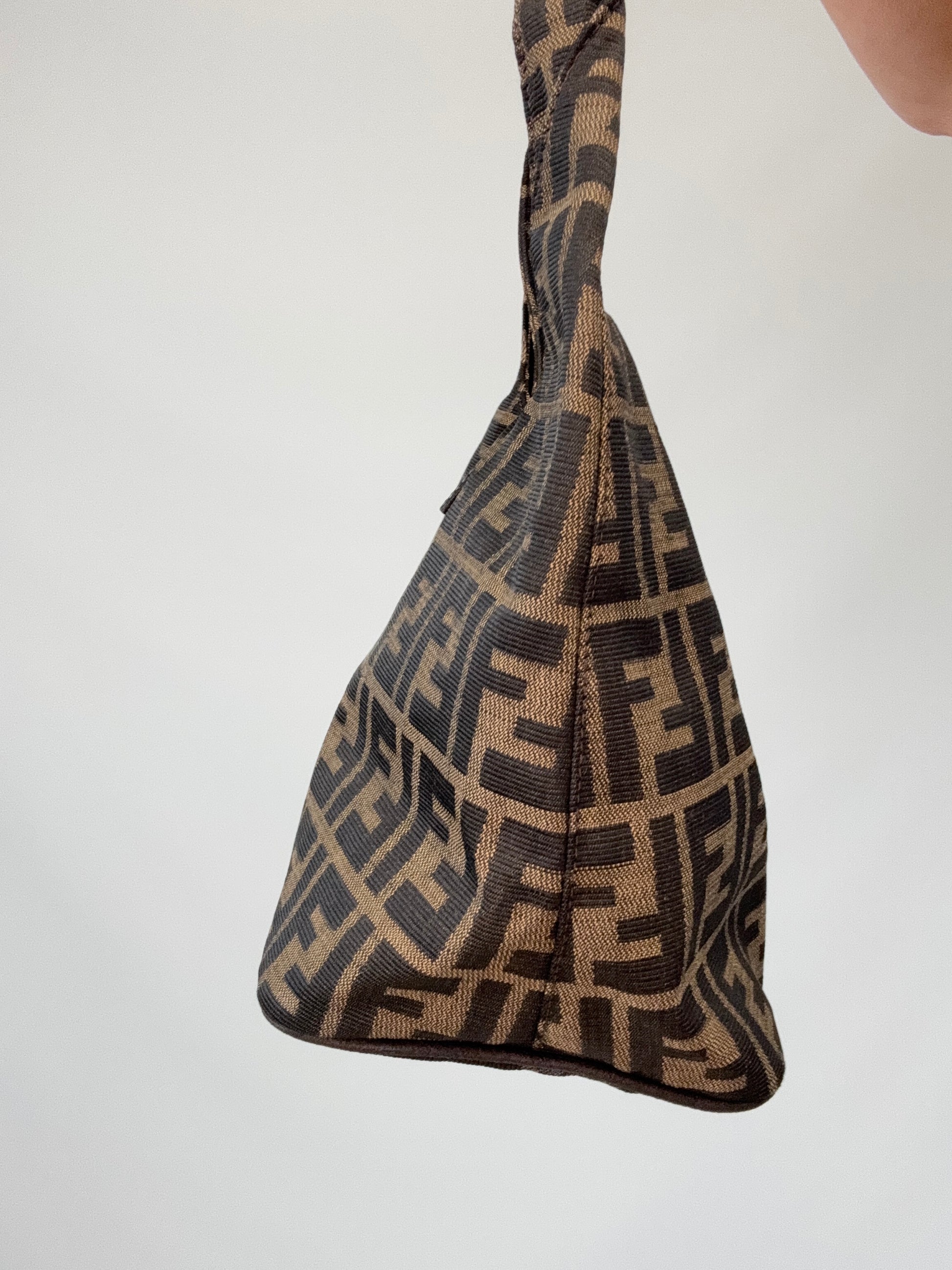 Fendi Zucca Hobo Bag right side