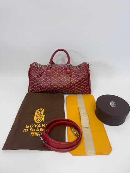 Goyard Goyardine Croisiere 35 with dust bag, box and insert and strap