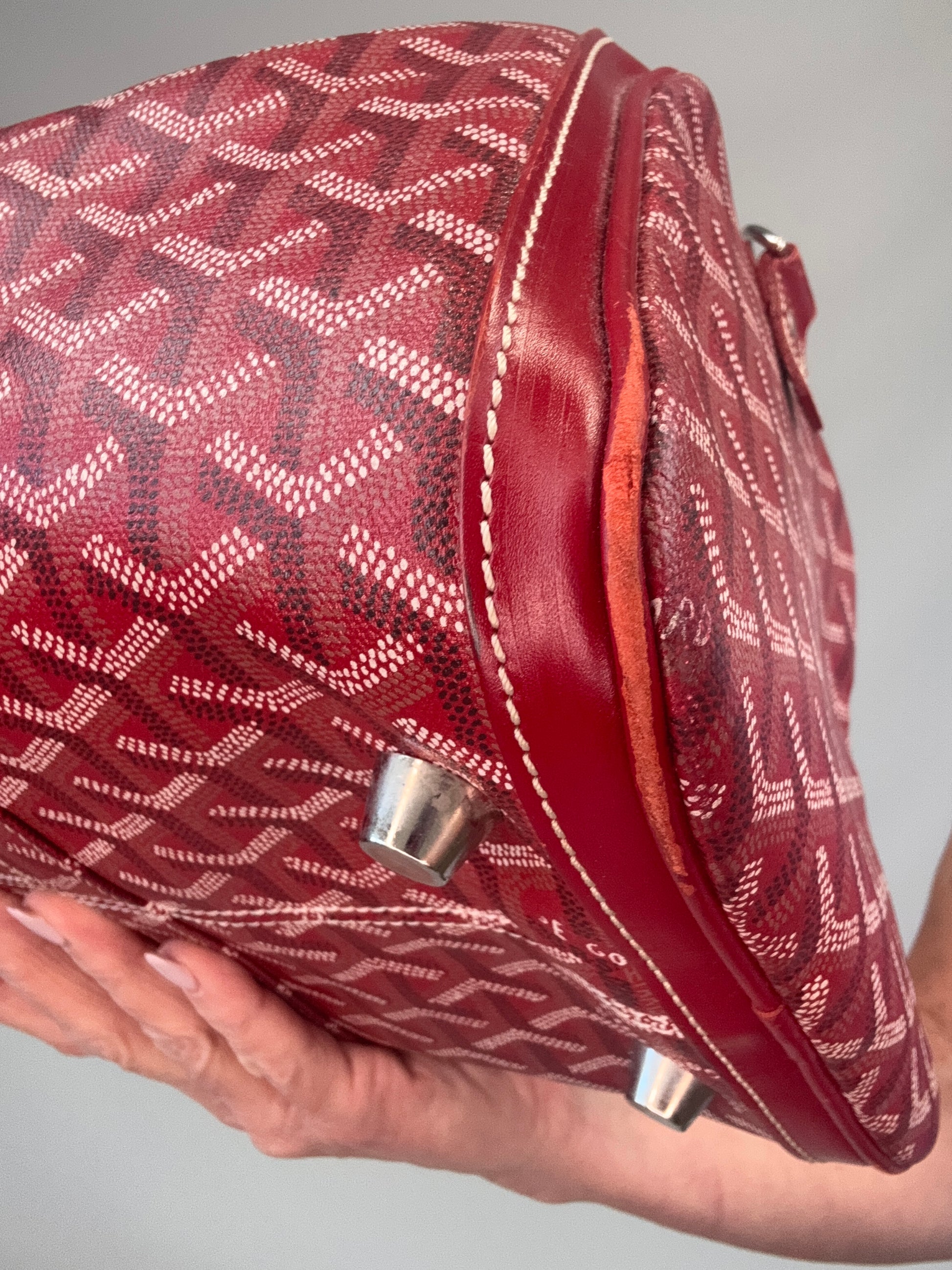 Goyard Goyardine Croisiere 35 back right bottom corner