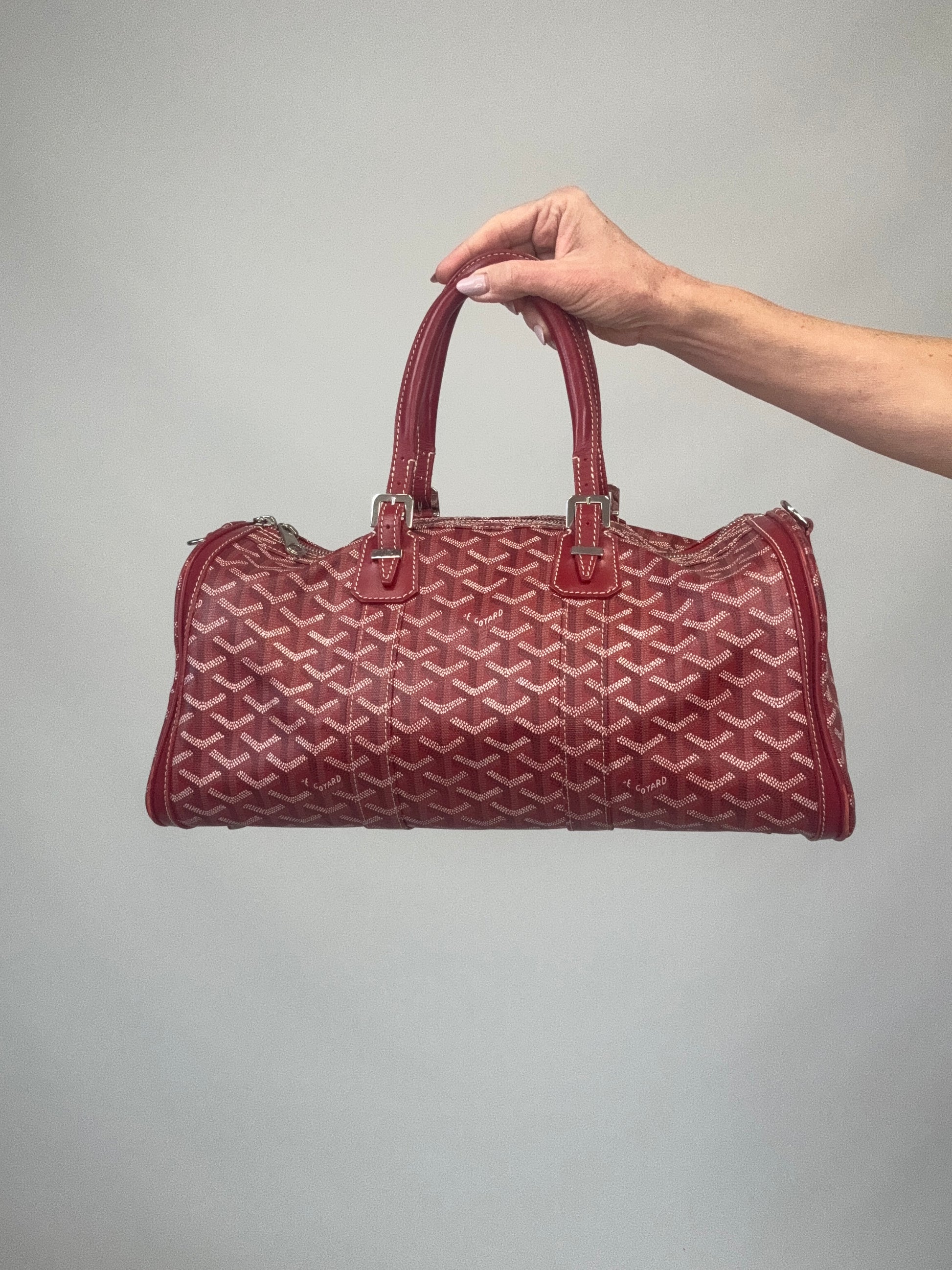 Goyard Goyardine Croisiere 35 - Red front of handbag