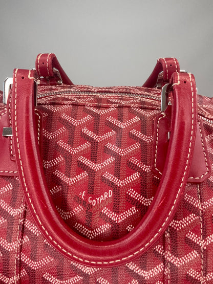 Goyard Goyardine Croisiere 35 interior of front top handle