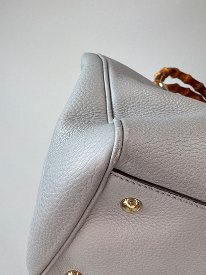 Gucci Bamboo Medium Shopping Tote back left bottom corner