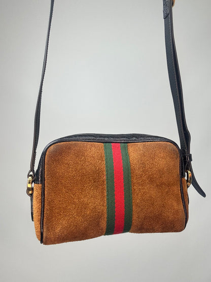 Gucci Mini Suede Ophidia Crossbody Bag back of handbag