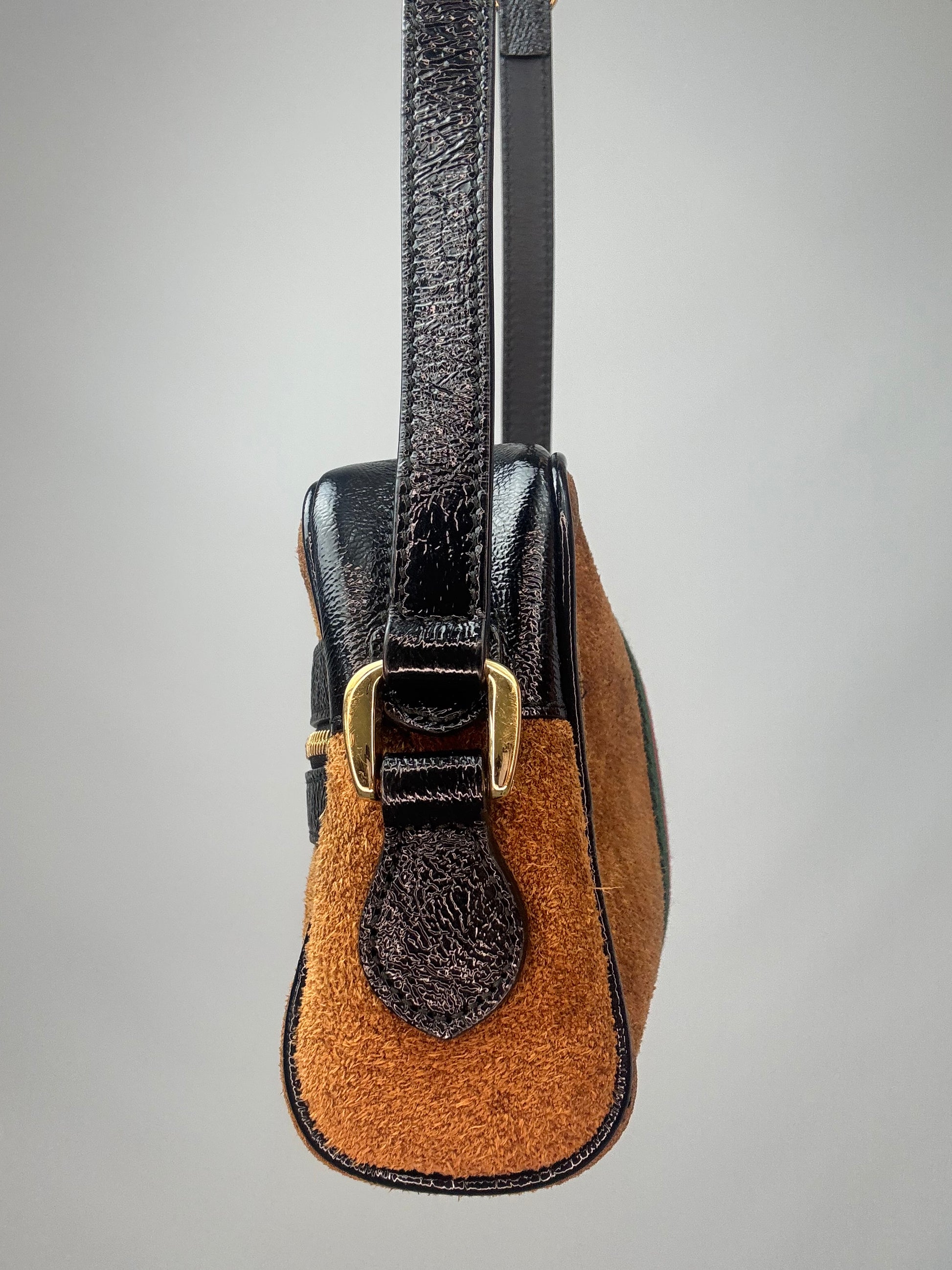 Gucci Mini Suede Ophidia Crossbody Bag right side