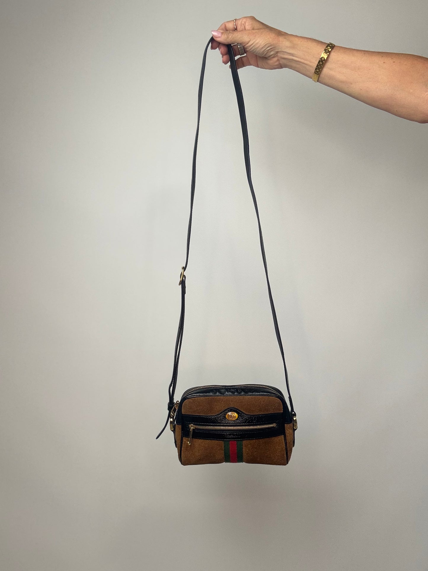 Gucci Mini Suede Ophidia Crossbody Bag