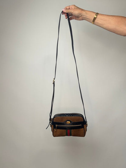 Gucci Mini Suede Ophidia Crossbody Bag