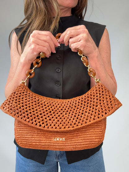 Loewe X Paula's Ibiza Ola Medium Shoulder Bag modeled 3